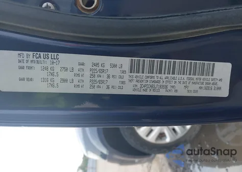 2018 Dodge Journey Se from USA, damaged, VIN 3C4PDCAB3JT183936